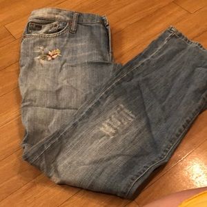 Really cute embroidered jeans size 28 —Joe’s?